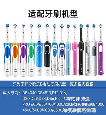 【滿300出貨】電動牙刷頭亞馬遜跨境適配于搏朗oralb歐樂B系列歐樂比成人式替換電動牙刷頭
