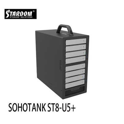 【MR3C】含稅附發票 STARDOM SOHOTANK ST8-U5+ 3.5吋八層抽取式外接盒 (客訂商品)