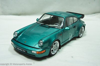 【現貨特價】1:18 Solido Porsche 911 964 Turbo 3.6 1991 綠色 ※合金可開※