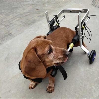 現貨 寵物推車雪納瑞泰迪博A美吉娃娃后肢前肢輔助支輕便小中型狗輪椅癱瘓殘疾