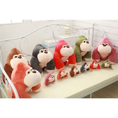 好好先生��發售�� 毛絨玩具金剛糖果彩色猴子猩猩公仔大明猩小號帶吸盤抱枕娃娃