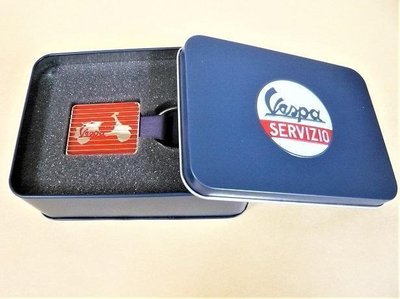 【德國 SIP 】偉士牌 Vespa 紅色鑰匙圈 鐵盒禮盒款 限量 Art.No.  VPKR94