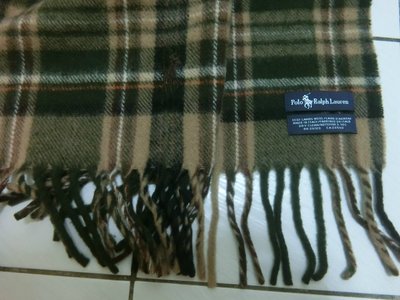 (2828) Polo Ralph lauren義大利製羊毛圍巾(衣)
