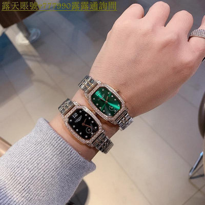 特惠百貨浪琴 LONGINES優雅系列 時尚晶鑽玫瑰金方形手錶腕錶石英女錶 直徑31mm 寬23mm