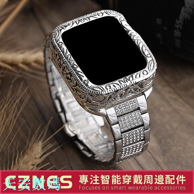 【】Apple Watch 男士錶帶 不鏽鋼錶帶 精鋼錶帶 S9 S8 S7 SE S6 男士錶帶 45mm 41