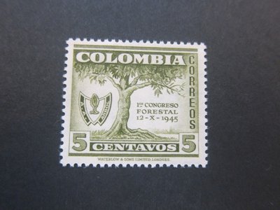 【雲品12】哥倫比亞Colombia 1949 Sc 576 set MNH 庫號#B539 92386