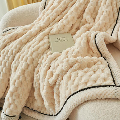 冬季加厚小毯子雙面金龜絨毛毯高克重貝貝牛奶絨沙發空調蓋毯