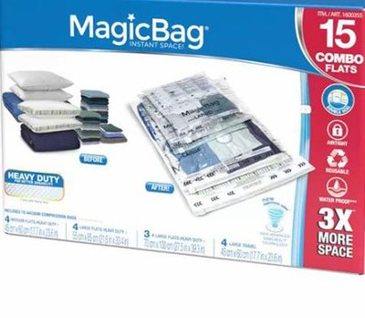 MagicBag 真空壓縮收納袋 15入