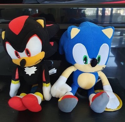 【Happy Hour】 * 美國購回 正版音速小子 Sonic / Shadow 可愛玩偶布偶 12吋