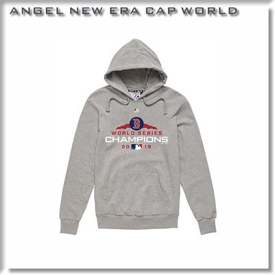 【ANGEL NEW ERA】MLB 波士頓 紅襪 2018 世界大賽 冠軍紀念 帽T 灰  限量 champion