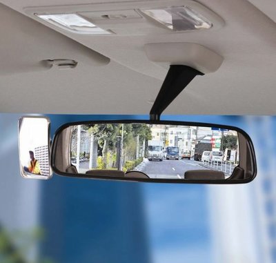 愛淨小舖-【BW-38】日本NAPOLEX 室內鏡死角輔助鏡 車用後視鏡黏貼式固定 廣角輔助後視鏡