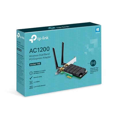 全新含發票~TP-LINK Archer T4E AC1200無線雙頻 2.4G+5G PCI-E 無線網卡 附短檔片