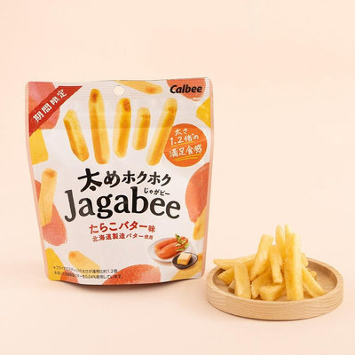 水金鈴小舖 日本卡樂比 calbee Jagabee 薯條 馬鈴薯條 明太子奶油 期間限定 夾鏈袋