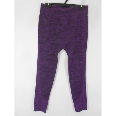 女 ~【lotto】暗紫色運動休閒長褲 L號/實量腰圍約27~30吋(4C32)~99元起標~