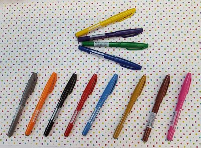百點 PENTEL 飛龍 SES15C 柔繪筆 共12色 彩繪毛筆/繪圖筆 好好逛文具小舖