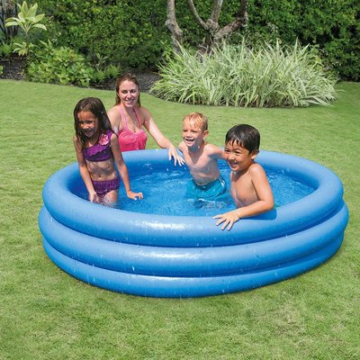 intex 58446 藍色充氣游泳池兒童家用戲水池海洋球池嬰兒浴池現貨