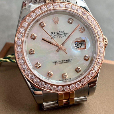 勞力士 ROLEX 日誌 系列經典女款 腕錶 鑲鑽 綠盤 自動機械錶 女生手錶 情侶款