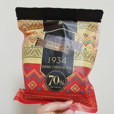 【好市多分售】 MONBANA  1934 迦納 70% 10條/＄40 黑巧克力條 黑巧克力