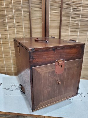 宏順茶苑（梵德藝術)典藏日本老會計箱.硯寶箱(大) 特價 $19800  藝術品