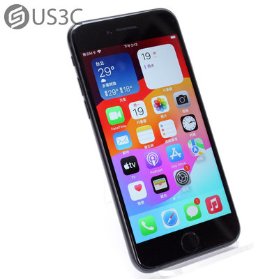 【US3C-青海店】台灣公司貨 Apple iPhone SE 3代 128G 黑色 4.7吋 Touch ID 廣角鏡頭 二手手機 UCare保固6個月