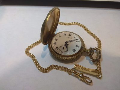 【古錶傳承】瑞士 Arnex 古董懷錶 機械錶 手上鏈 金獵殼 白獵面 路易針 小秒針 錶鏈 無底價 標多少都賣！