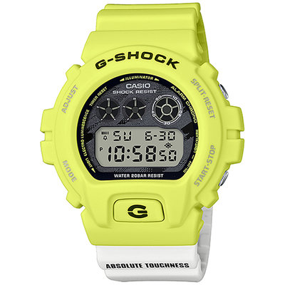 CASIO 卡西歐 G-SHOCK LIGHTING YELLOW SERIES電子手錶(DW-6900TGA-9)