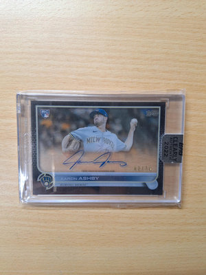 2022 MLB Topps Clearly Aaron Ashby /75 RC Auto