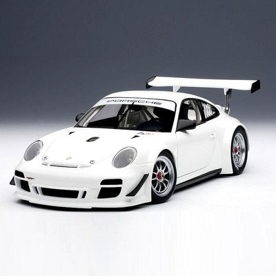 奧拓1：18保時捷911（997）GT3 R 2010（白色）合金仿真模型 車模