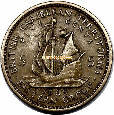英屬東加勒比5分硬幣 年份隨機外國錢幣 原版包漿 錢幣 紀念幣 紙鈔【悠然居】669