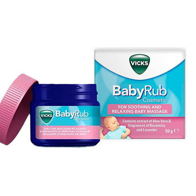 【雷恩的美國小舖】Vicks BabyRub 天然草本嬰幼兒舒緩膏 1.76 oz/50g