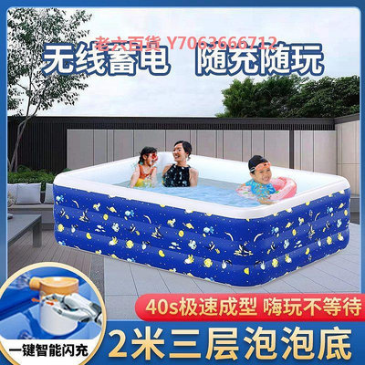精品充氣游泳池兒童超大小孩海洋洗澡盆成人寶寶號家用家庭球泳池