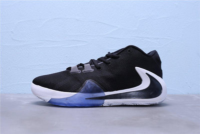 Nike Zoom Freak 1 黑白冰藍 字母哥 休閒運動籃球鞋 潮流男鞋 BQ5422-001【ADIDAS x NIKE】