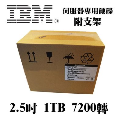 全新盒裝IBM 81Y9730 81Y9731 1TB 7.2K SATA 2.5吋 X3650M3 M4伺服器專用硬碟