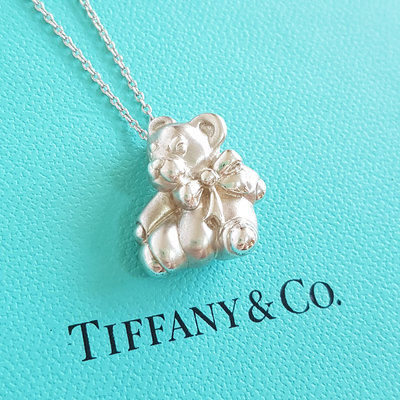 TIFFANY & CO. 小熊項鍊  純銀 925    附原廠盒子， 保證真品  超級特價便宜賣