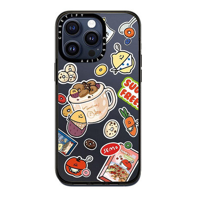 CASETiFY 保護殼 iPhone 15 Pro/15 Pro Max 蔬果與麥片貼紙 cereal patten by second morning