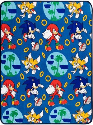 [現貨]音速小子空調毯 塔爾斯 納克 藍色刺蝟索尼克 Sonic the Hedgehog毛毯午睡宿舍交換生日交換禮品