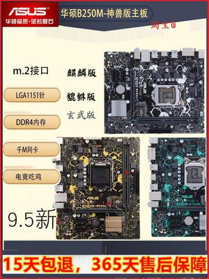 充新華碩B250M B360M PLUS GAMING 電腦主板1151針6代7代DDR4一年