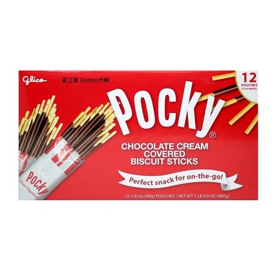 ~!costco代購 #103454 格力高 Pocky 巧克力棒 40公克 X 12入