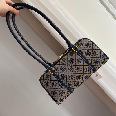 Leann代購~Tory Burch 新款保齡球老花腋下包 29*14*10