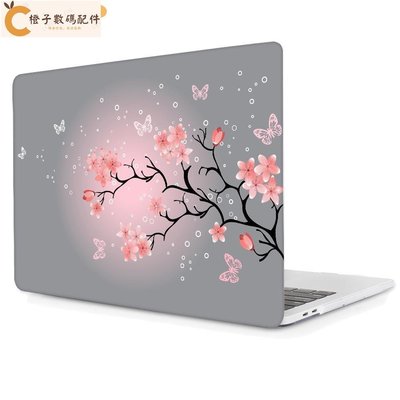 高品質花卉粉紅色 保護殼 保護套 Apple Macbook Air Pro 13吋 蘋果筆電磨砂殼 鍵盤膜 筆電 蘋果[橙子數碼配件]