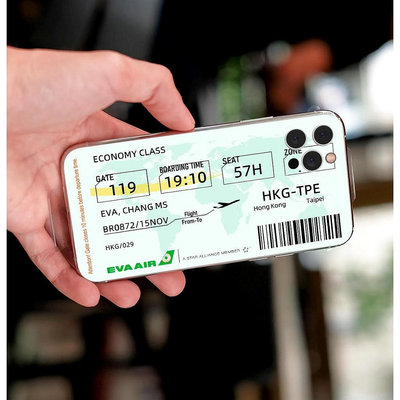 長榮航空BR登機證機票手機殼定制客製化手機殼蘋果三星OPPO小米紅米vivo華碩Sony