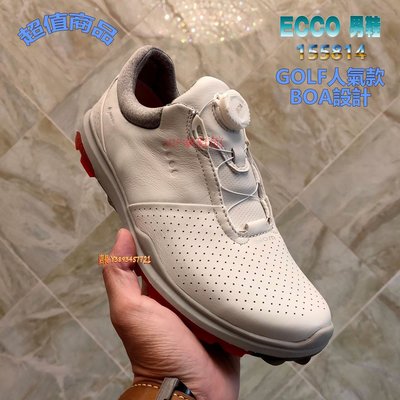 （VIP潮鞋鋪）特賣款 正貨ECCO GOLF BIOM HYBRID 3 BOA 高級高爾夫球鞋 男休閒鞋 舒適性極佳 155814
