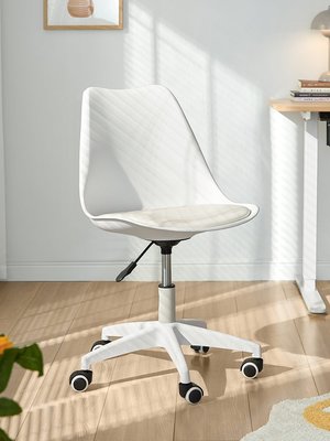 旋轉升降電腦椅子辦公學習椅白色椅書椅前臺化妝椅
