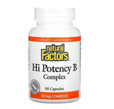 現貨Natural Factors Hi Potency B Compl