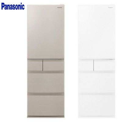 國際 Panasonic 406L 日本製 平面鋼板5門電冰箱 NR-E417XT(香檳金/晶鑽白)