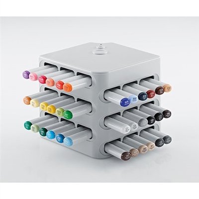 板橋酷酷姐美術 日本Copic block stand麥克筆方形筆架、筆架！可放一代、二代、三代和墨水  麥克筆可放36