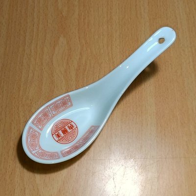 《NATE》台灣懷舊早期【美麗華大飯店】陶瓷湯匙1只