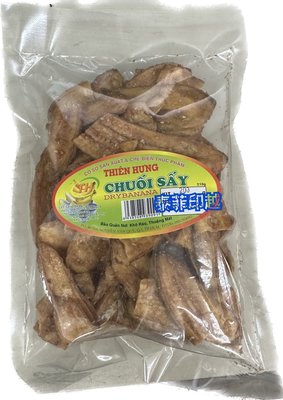 {泰菲印越}越南 THIEN HUNG CHUOI SAY  香蕉脆片 香蕉餅乾 200克