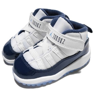 =CodE= NIKE AIR JORDAN 11 RETRO BT 籃球學步鞋(藍白) 378040-123 小童嬰兒