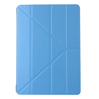 GMO 4免運Apple iPad Pro 10.5吋 2017蠶絲紋Y型 淺藍 皮套保護套保護殼手機套手機殼